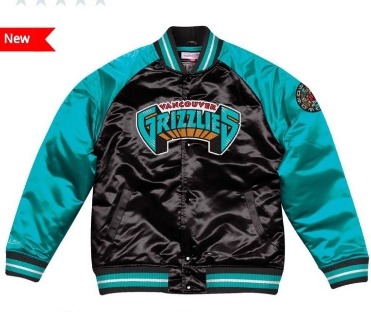 mitchell and ness vancouver grizzlies jacket